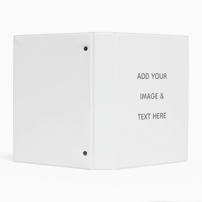Create Your Own white  Mini Binder (Background)