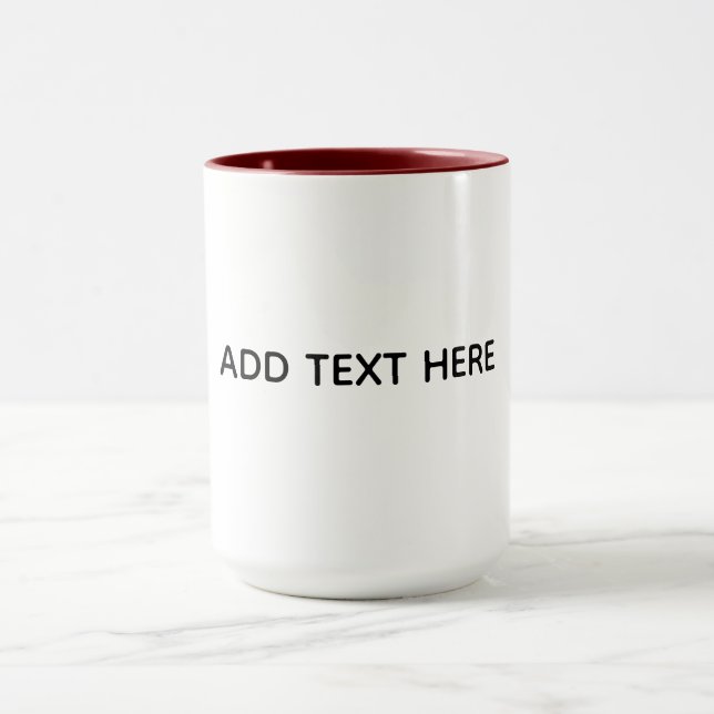 Create Your Own White  Mug (Center)