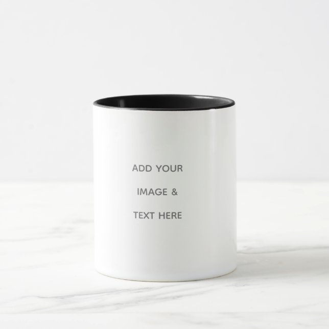 Create Your Own white  Mug (Center)