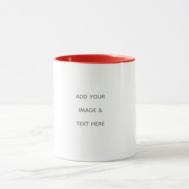 Create Your Own white  Mug (Center)