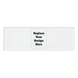 Create Your Own white Name Tag