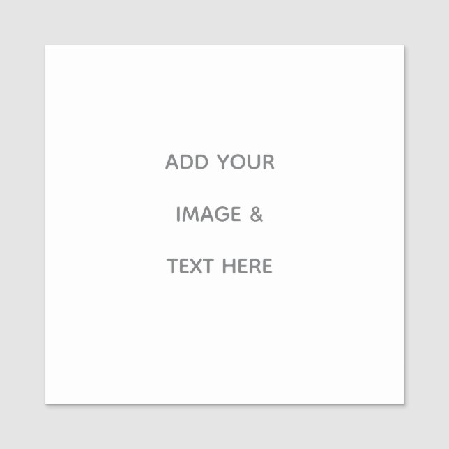 Create Your Own white  Name Tag (Front)