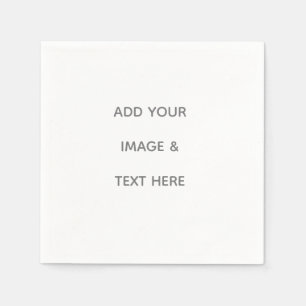 Create Your Own white  Napkins