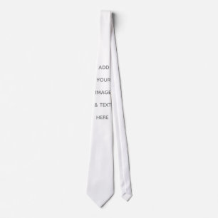 Create Your Own white  Neck Tie