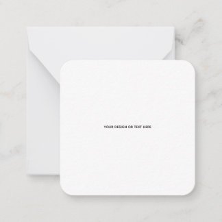 Create Your Own white Note Card