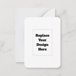 Create Your Own white Note Card