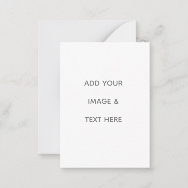 Create Your Own white  Note Card (Front)