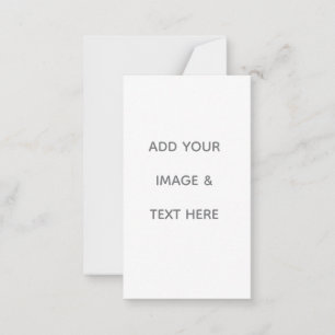 Create Your Own white  Note Card