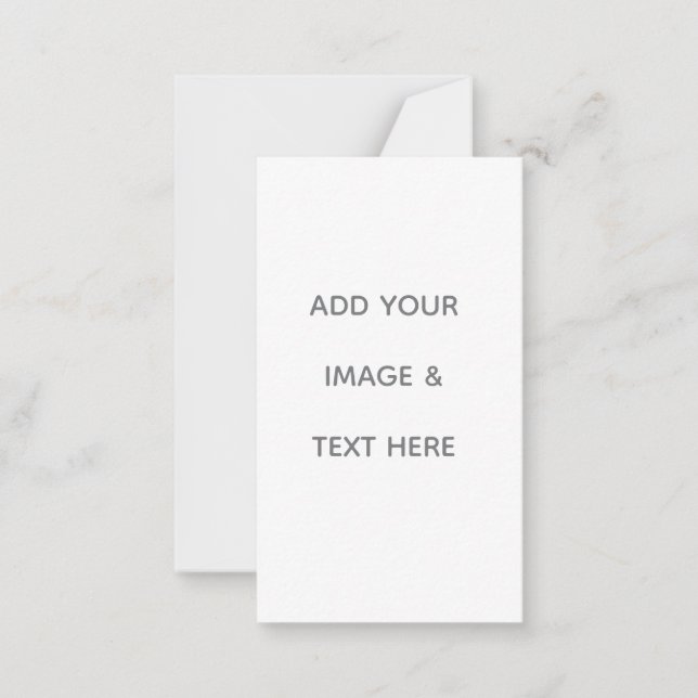 Create Your Own white  Note Card (Front)