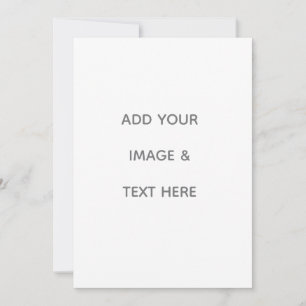 Create Your Own white  Note Card
