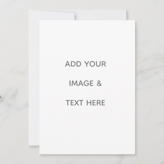 Create Your Own white  Note Card (Front)
