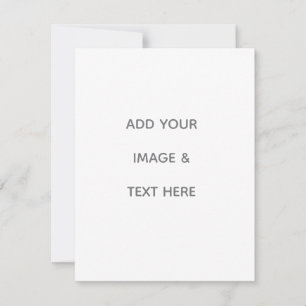 Create Your Own white  Note Card