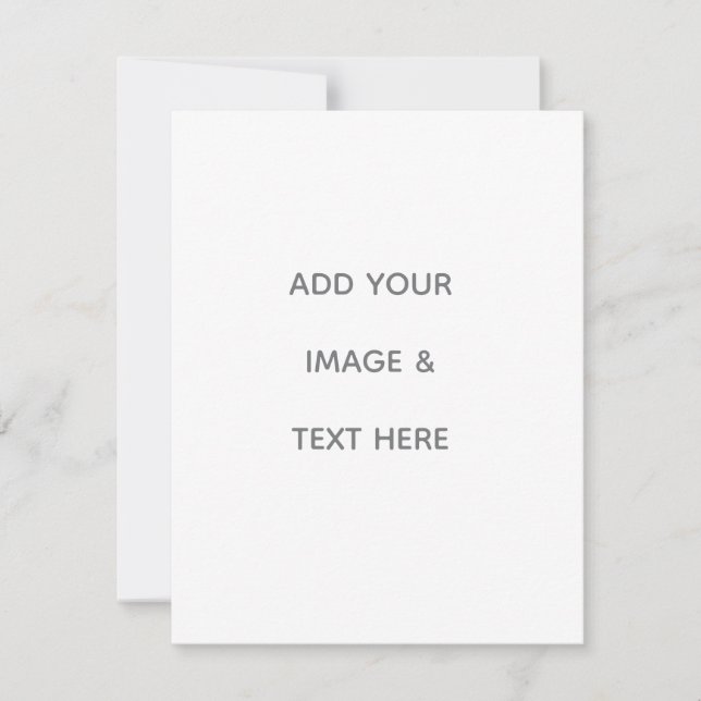 Create Your Own white  Note Card (Front)