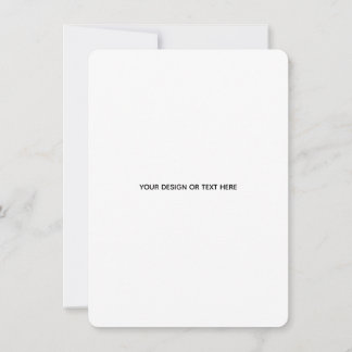 Create Your Own white Note Card