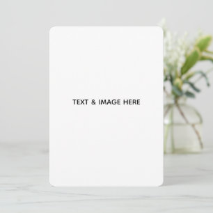 Create Your Own white Note Card