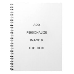 Create Your Own white Notebook