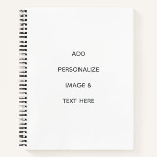 Create Your Own white Notebook