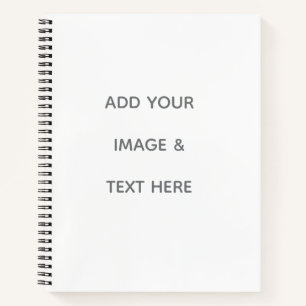 Create Your Own white  Notebook
