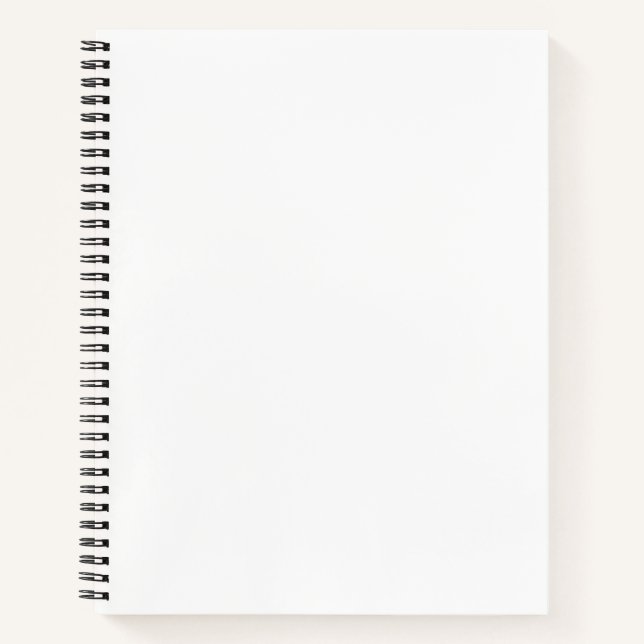 create your own white notebook (Front)
