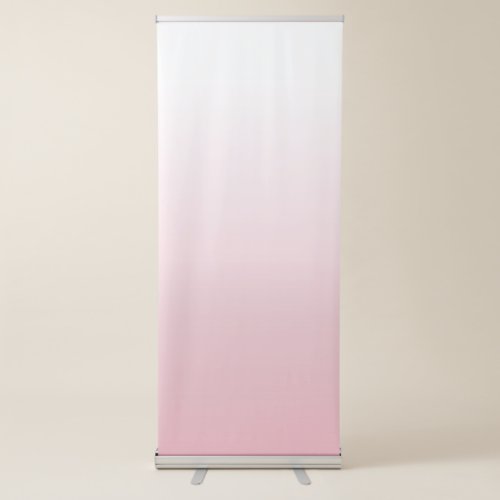 Create Your Own White Ombre Background Retractable Banner
