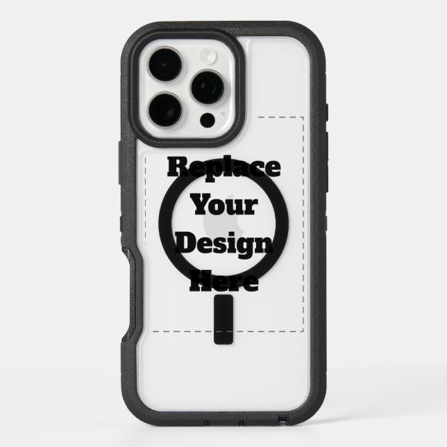 Create Your Own white  Otterbox iPhone Case (Back)