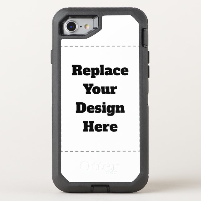Create Your Own white  Otterbox iPhone Case (Back)