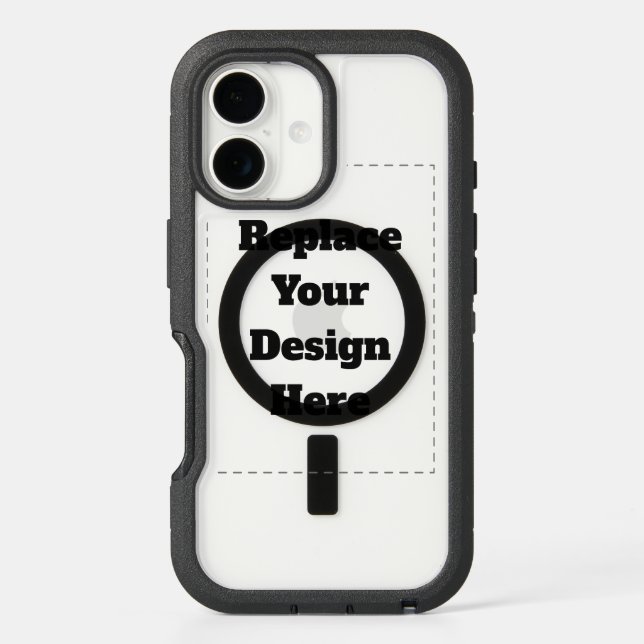 Create Your Own white  Otterbox iPhone Case (Back)