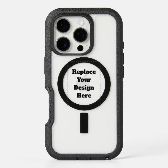 Create Your Own white  Otterbox iPhone Case (Back)