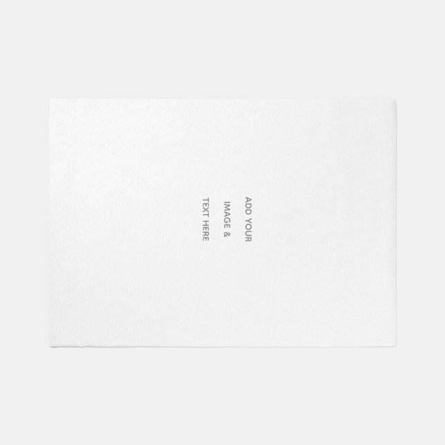 Create Your Own white  Outdoor Rug (Front)