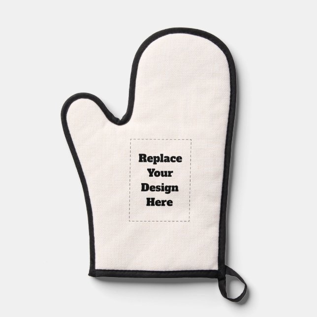 Create Your Own white  Oven Mitt (Front)