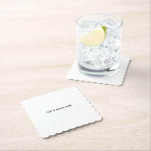 Create Your Own white Paper Coaster