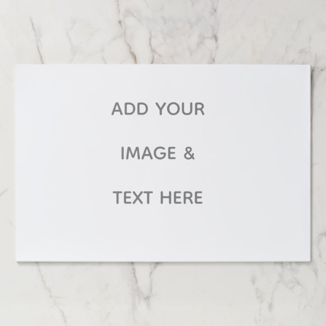 Create Your Own white  Paper Pad (Front)
