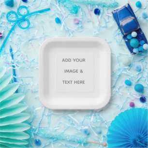 Create Your Own white Paper Plates