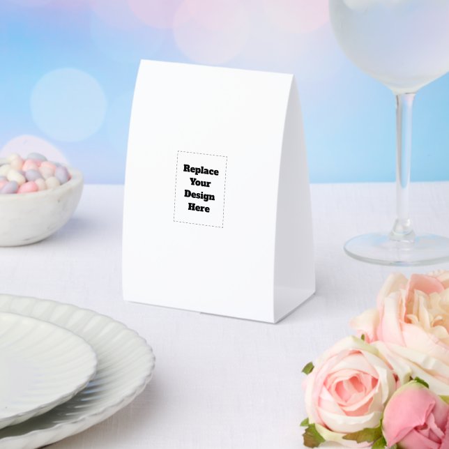 Create Your Own white  Paper Table Tent (Insitu(Wedding))