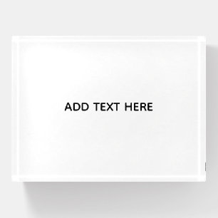 Create Your Own White Paperweight