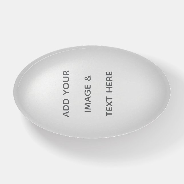 Create Your Own white  Paperweight (Front)