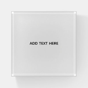 Create Your Own White Paperweight