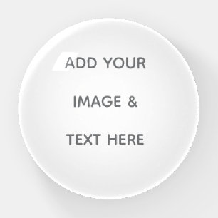 Create Your Own white  Paperweight