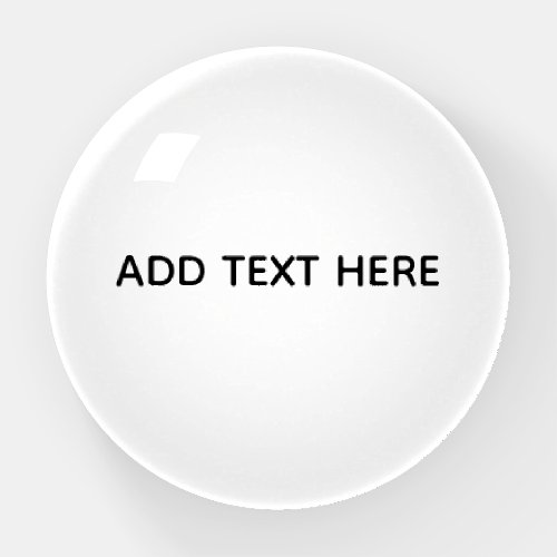 Create Your Own White  Paperweight