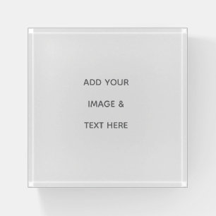 Create Your Own white  Paperweight