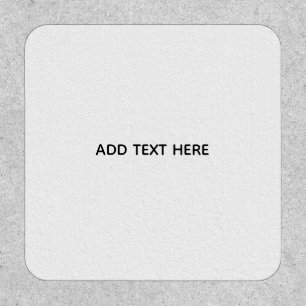 Create Your Own White  Patch