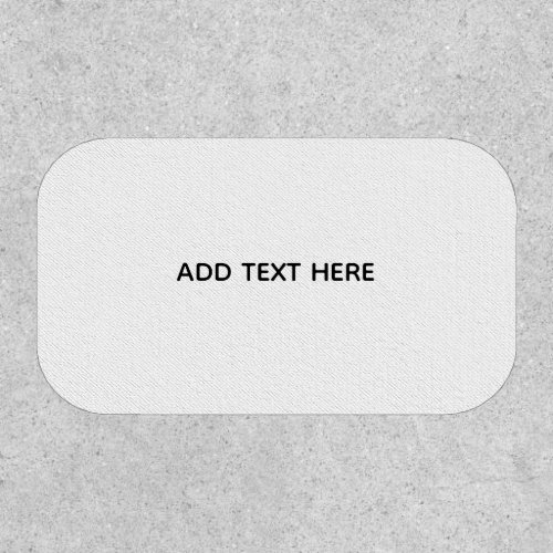 Create Your Own White  Patch