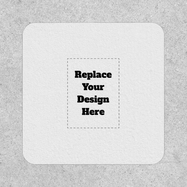 Create Your Own white  Patch (Front)