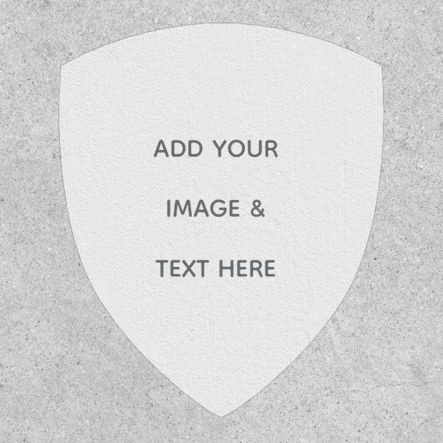 Create Your Own white  Patch (Front)