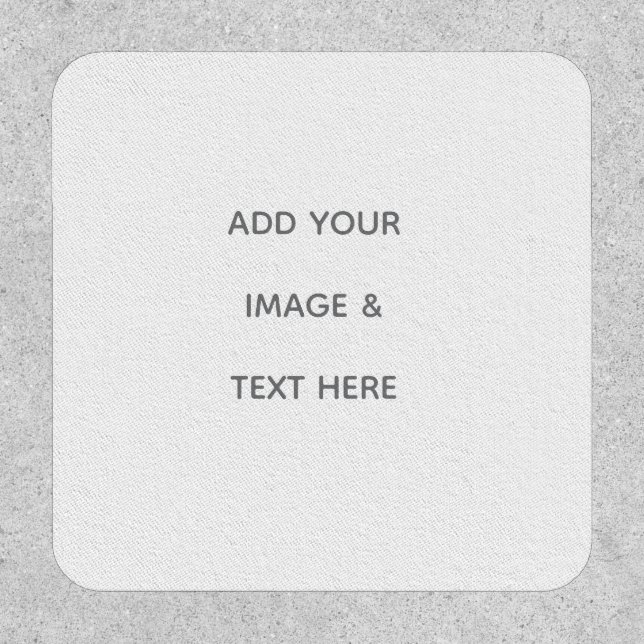 Create Your Own white  Patch (Front)