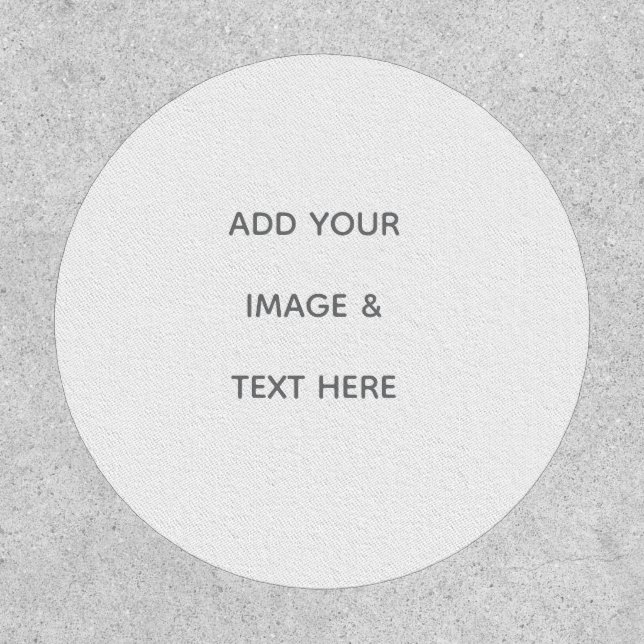 Create Your Own white  Patch (Front)