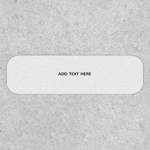 Create Your Own White  Patch