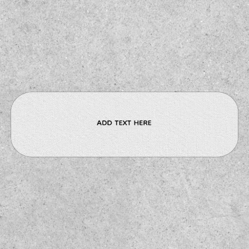 Create Your Own White  Patch