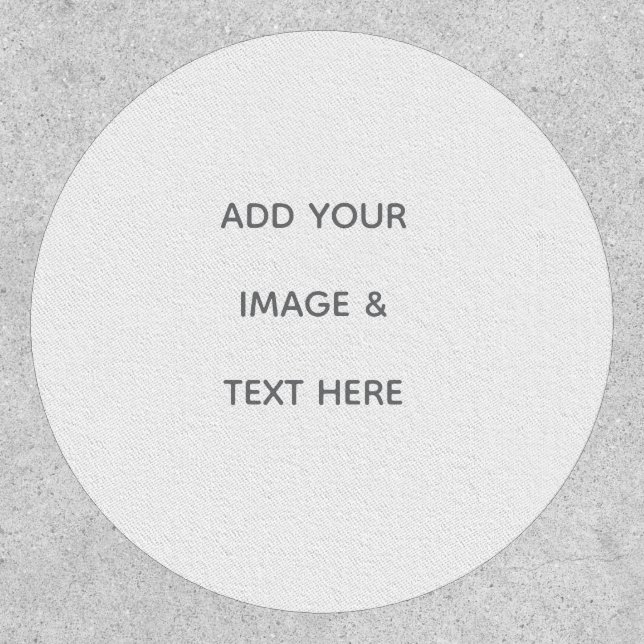 Create Your Own white  Patch (Front)