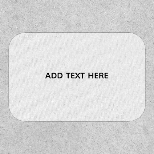 Create Your Own White  Patch